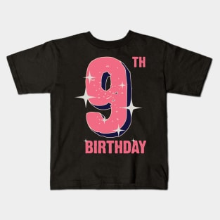 9th birthday for girls Kids T-Shirt